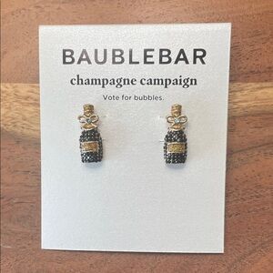 NWT BaubleBar Champagne Campaign Earrings